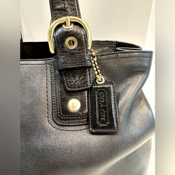 COACH Black Leather Shoulder Handbag‎ - Picture 6 of 15